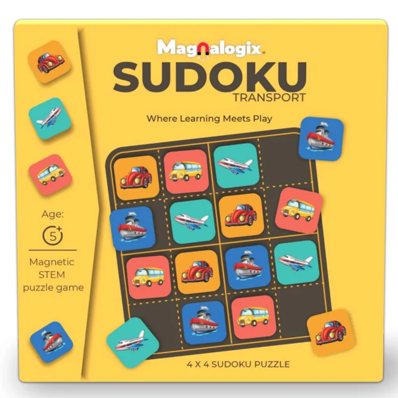 Toykraft Magnalogix Magnetic Sudoku Transport Multicolor
