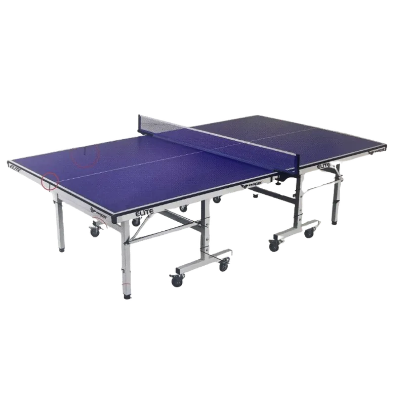 Prostar Full Size Table Tennis Table - Elite with Wheel & Laminated Top | 25 mm thick MDF Pre laminated particle board | Fast Set Up | Foldable with Single Solo Play Mode | Code: PSTT-003