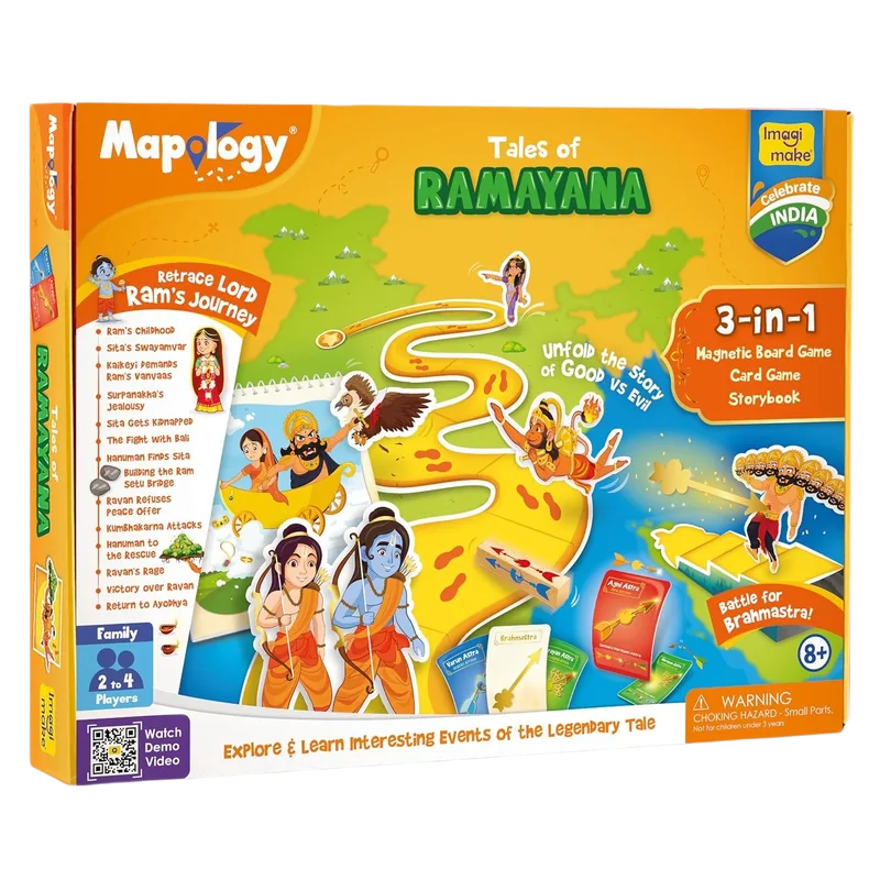 Imagimake Kids Mapology Tales of Ramayana Multicolor
