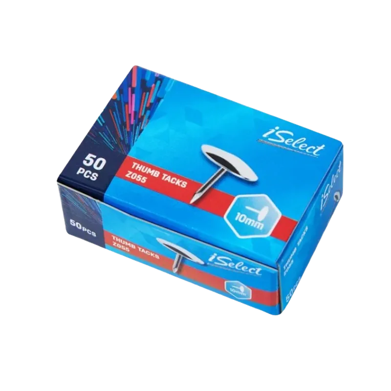 iSelect Thumb Tacks Z055 1 Box 10 mm Silver