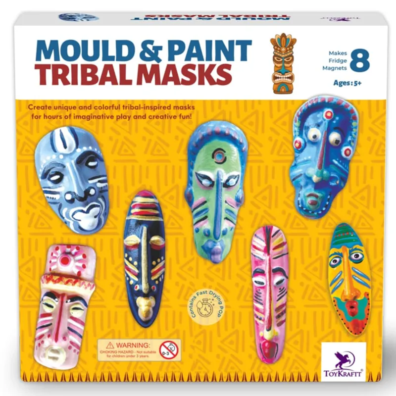 Toykraft Mould & Paint Tribal Mask Multicolor