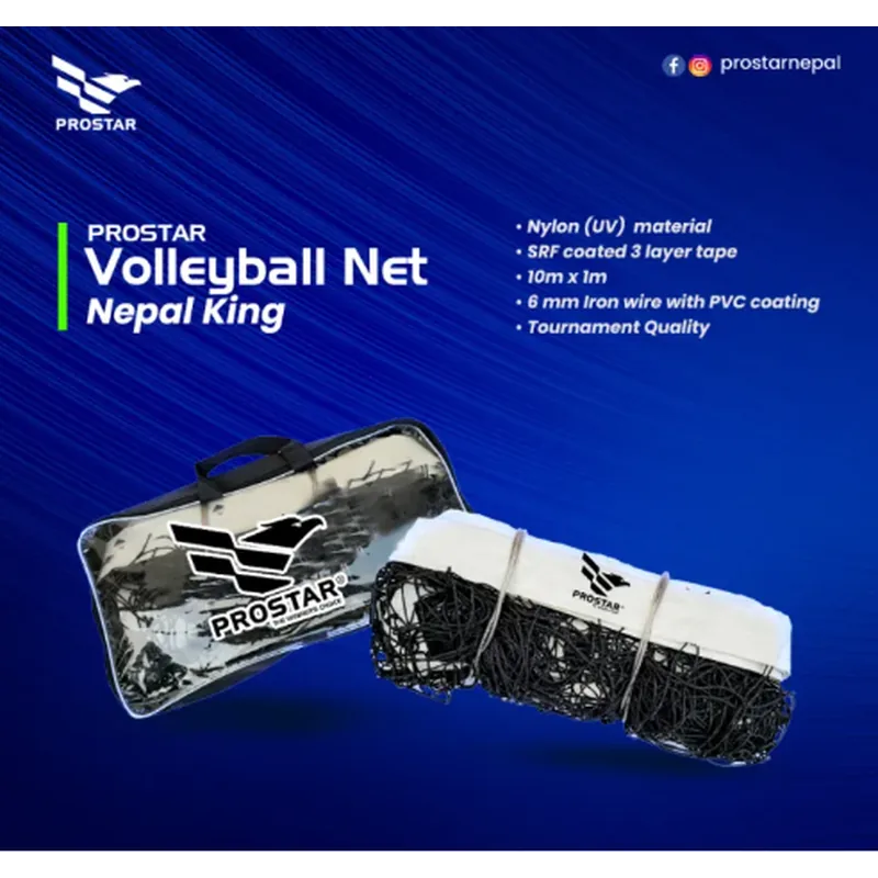 Prostar Volleyball Net Nepal King Multicolor