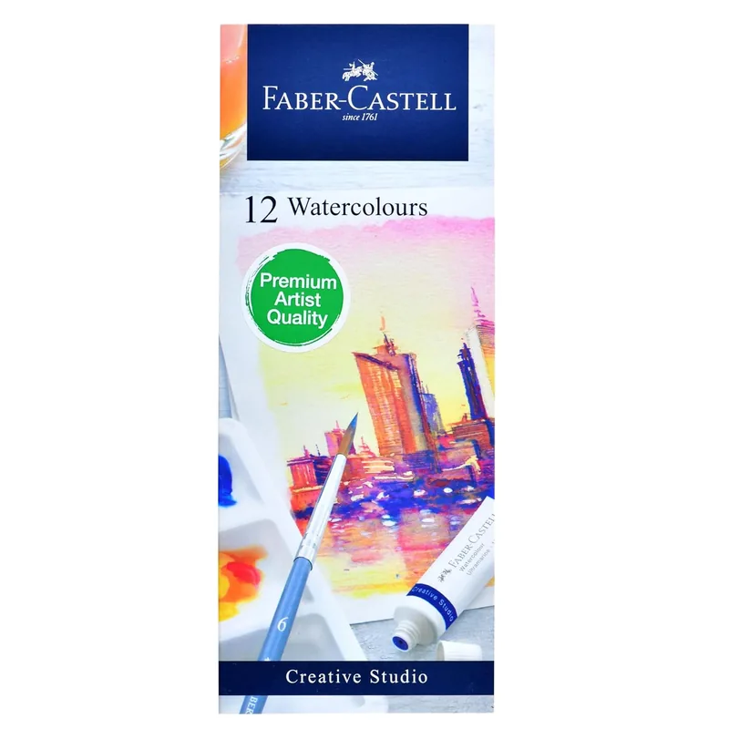 Faber Castell Watercolours 5 ml 12 Shades 1 Pack 5 ml (Pack of 12) Assorted