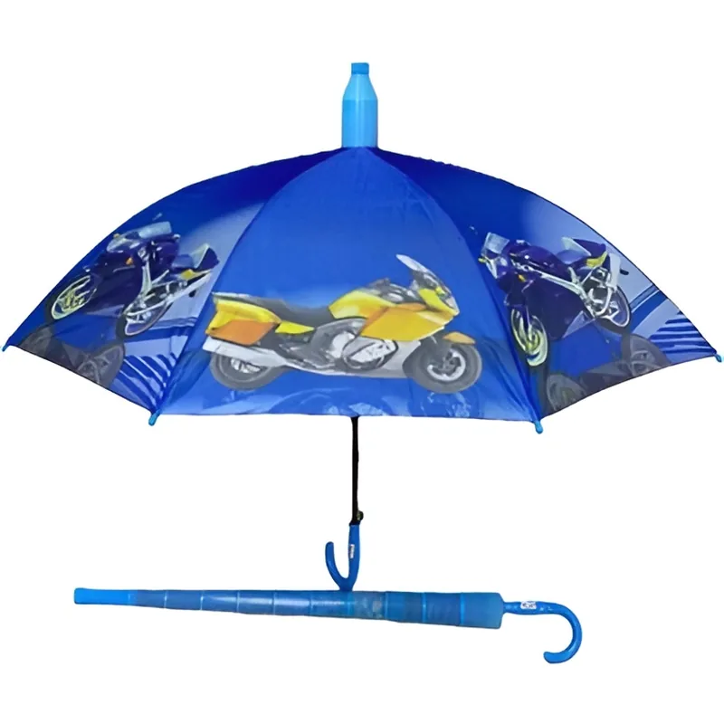 Printed Umbrellas for Kids Blue