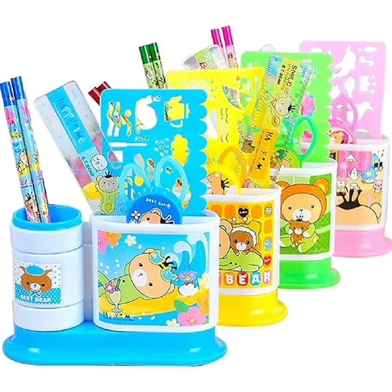 2 Compartment Stationary Set Green
