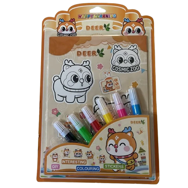 Sign Pen Colouring Set Orange Multicolor