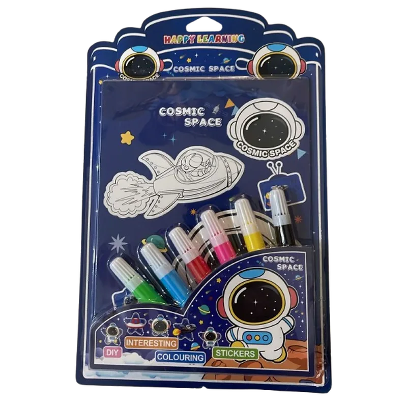 Sign Pen Colouring Set Navy Blue Multicolor