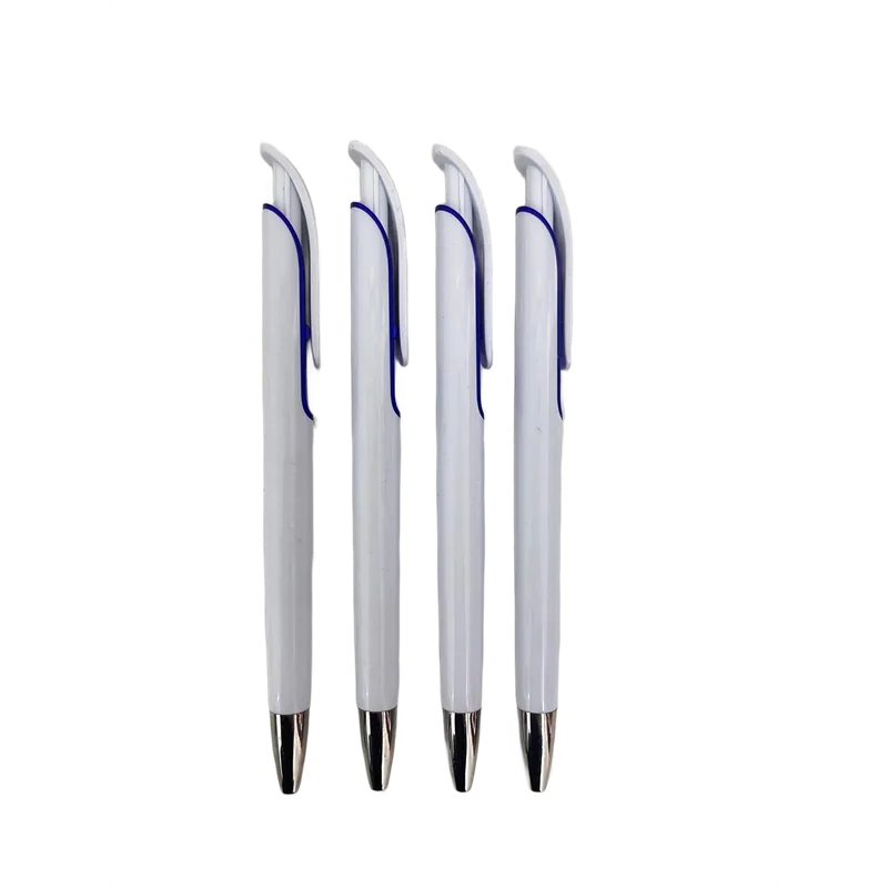 Customizable Personalized Metal Pens White