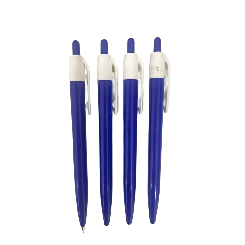 Customizable Personalized Plastic Pens Blue