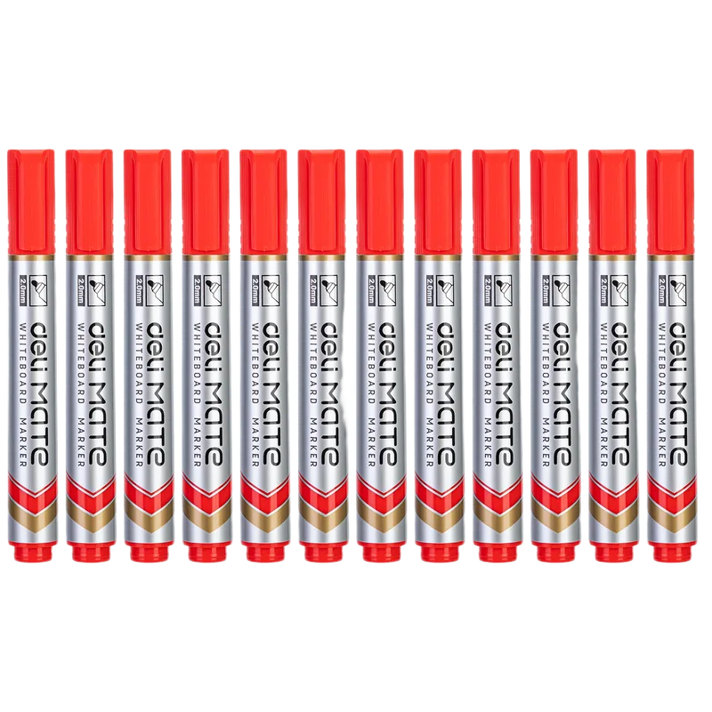 Deli White Board Marker Red 1 Pack