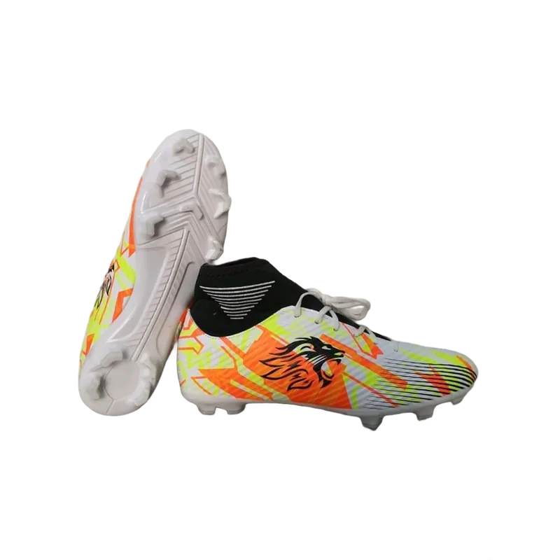 Football Shoes White & Orange 43 EUR 1 Pair