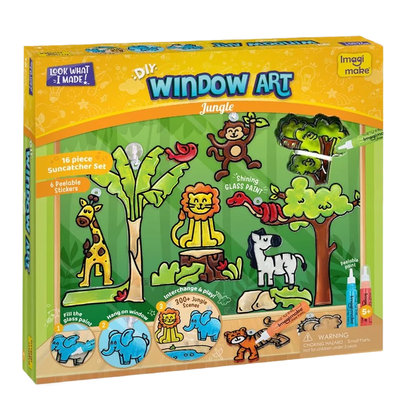 Imagimake Window Art Jungle Multicolor