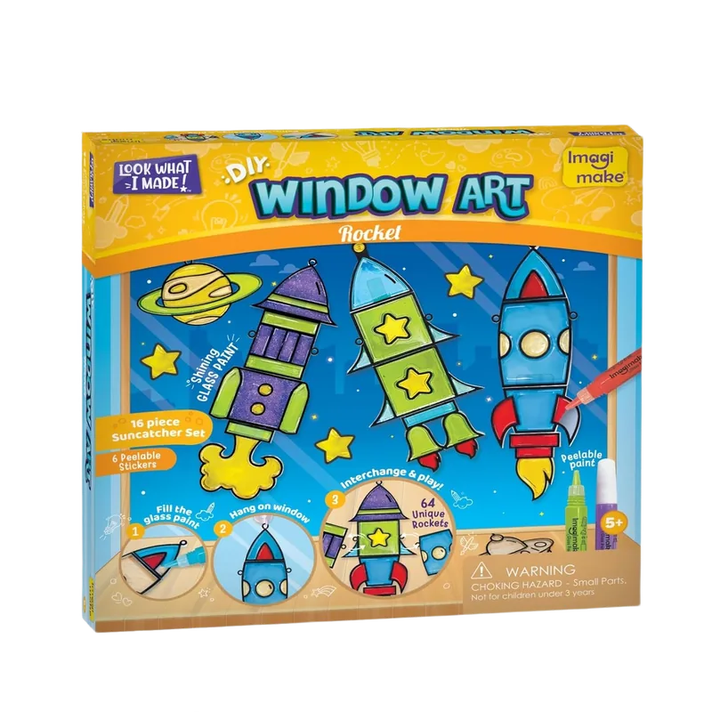 Imagimake Window Art Rocket Multicolor