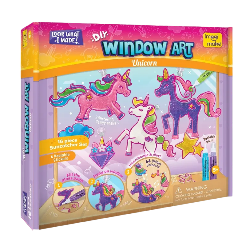 Imagimake Window Art Unicorn Multicolor