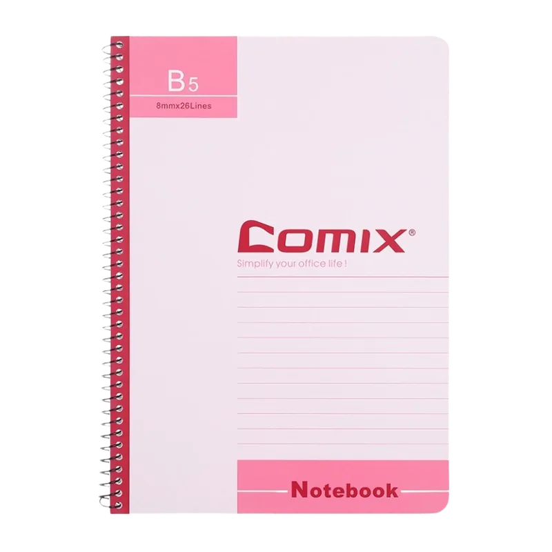 Comix Wire Notebook B5 80 Green