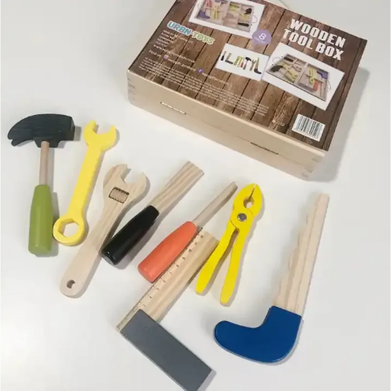 Minico Wooden Toolbox Multicolor