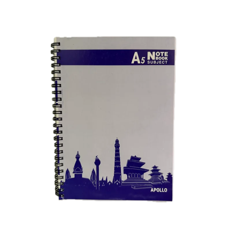 Apollo Horizon Spiral WirO Churi A5 100 Plain Side Bound 12 Piece