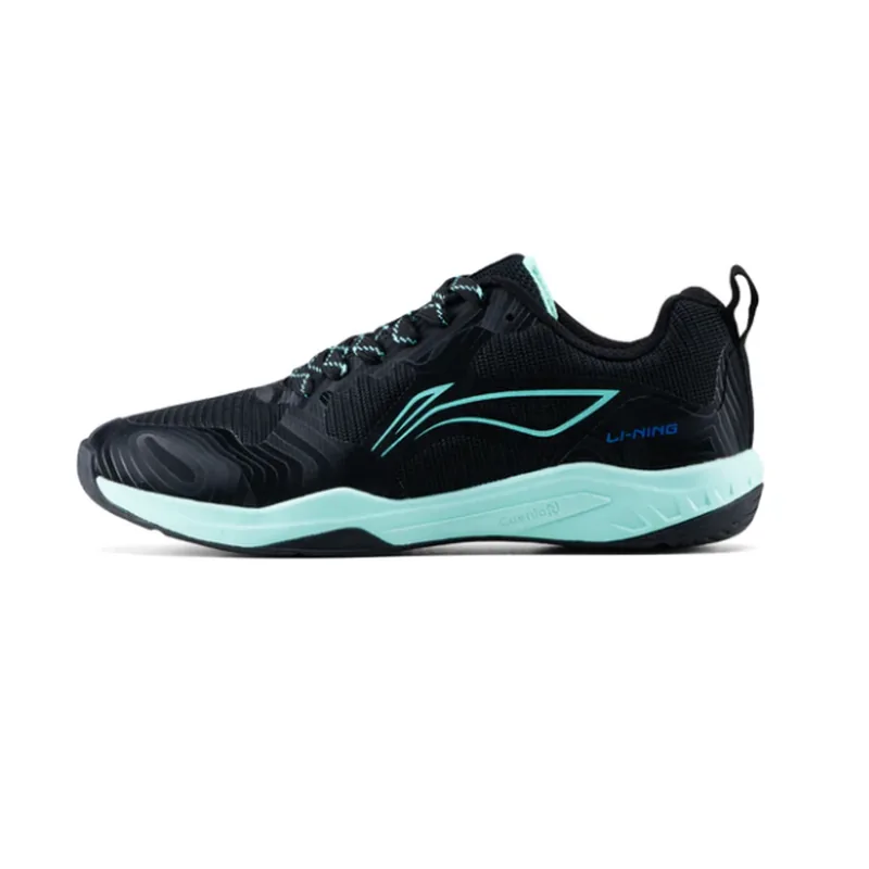Li-Ning Aero Lite II Shoe Badminton Shoes Black/Teal Sea 39 EUR 1 Pair