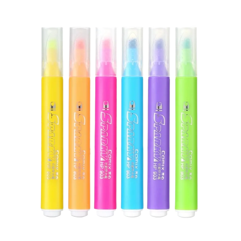 Comix Colorful Highlighter 1 Pack Multicolor