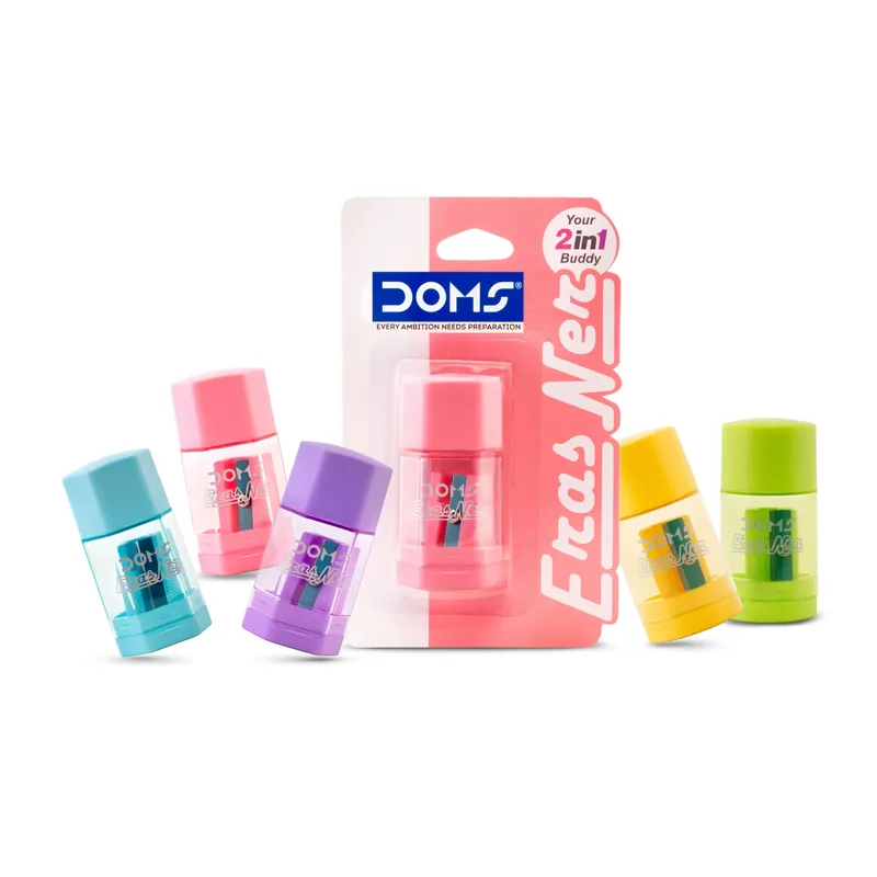Doms Eras-Ner Eraser 10 Piece Multicolor