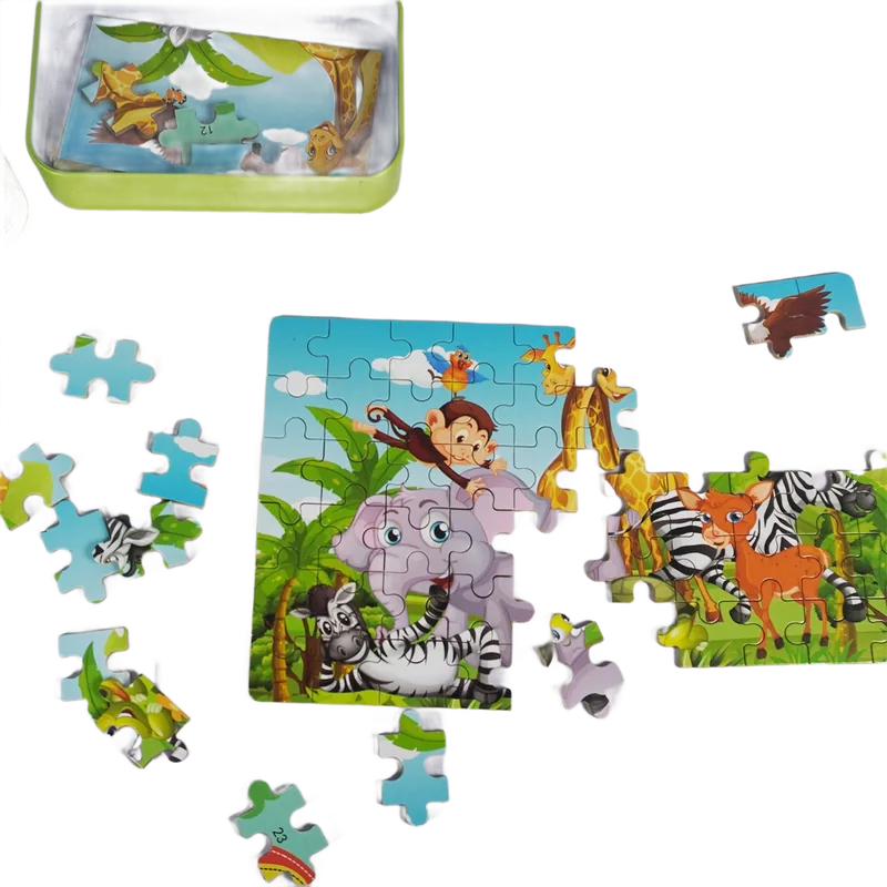 Jungle Jigsaw Puzzle for Kids, Animal Jigsaw Puzzle for Girl & Boy, Learning & Education Toy for 3+ Years | 1 Set
