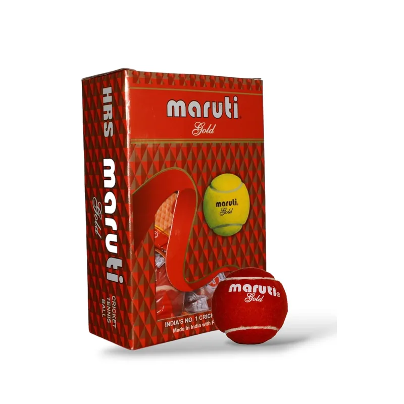 HRS Maruti Gold Tennis Ball 1 Pack Red
