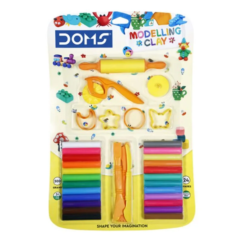Doms Modelling Clay 300 gm Multicolor