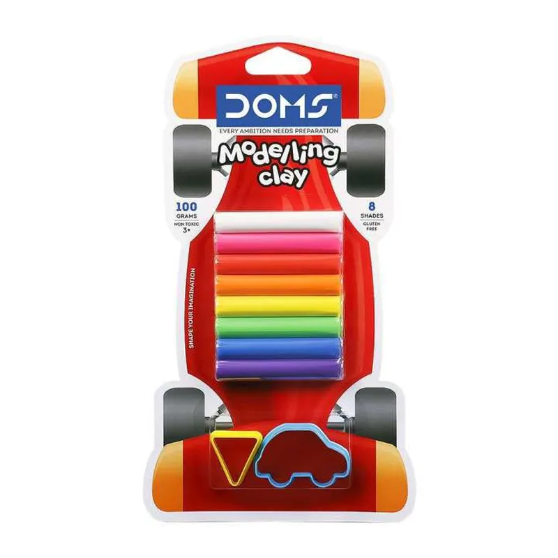 Doms Modelling Clay 100 gm Multicolor