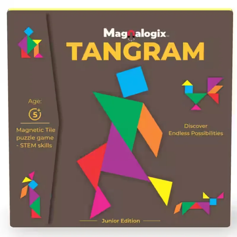 Toykraft Magnalogix Magnetic Tangram Puzzle Junior Multicolor