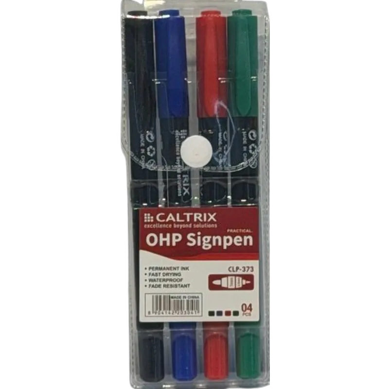 Caltrix Sign Pen Multicolor 4 Piece