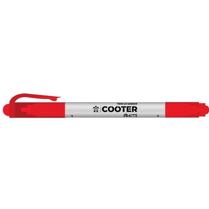 Cooter Twin CD Permanent Marker Red
