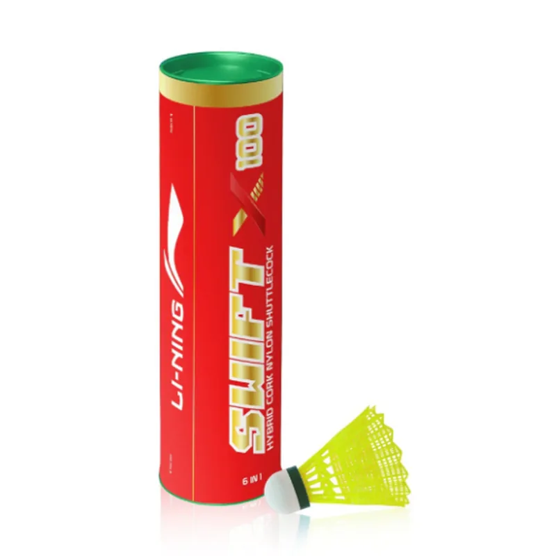 Li-Ning SwiftX 100 Shuttlecock Yellow 1 Pack