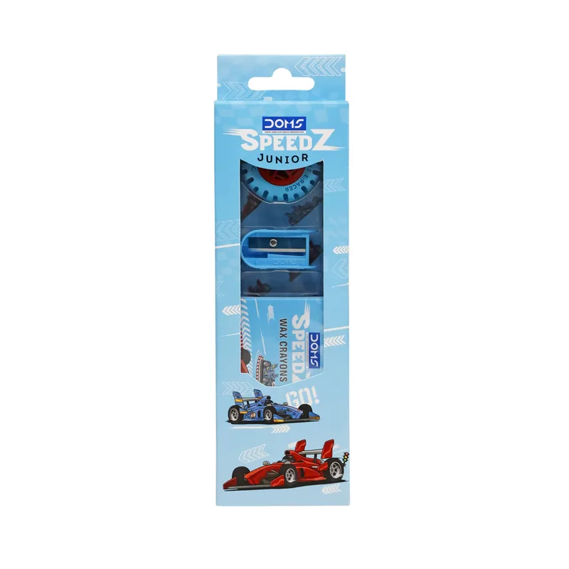 Doms Speedz Jr Stationery Kit Multicolor