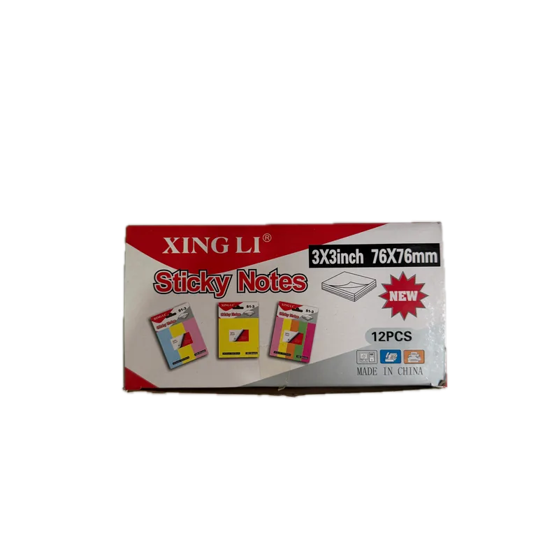 Xingli Xing Li Sticky Notes (3*3 inch) (76*76 mm) 1 Pack (12 Piece)
